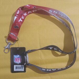 NEW Houston Texans Ombre NFL Lanyard Key Chain